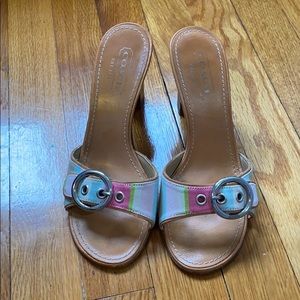 Coach Rainbow Sherbet Heels